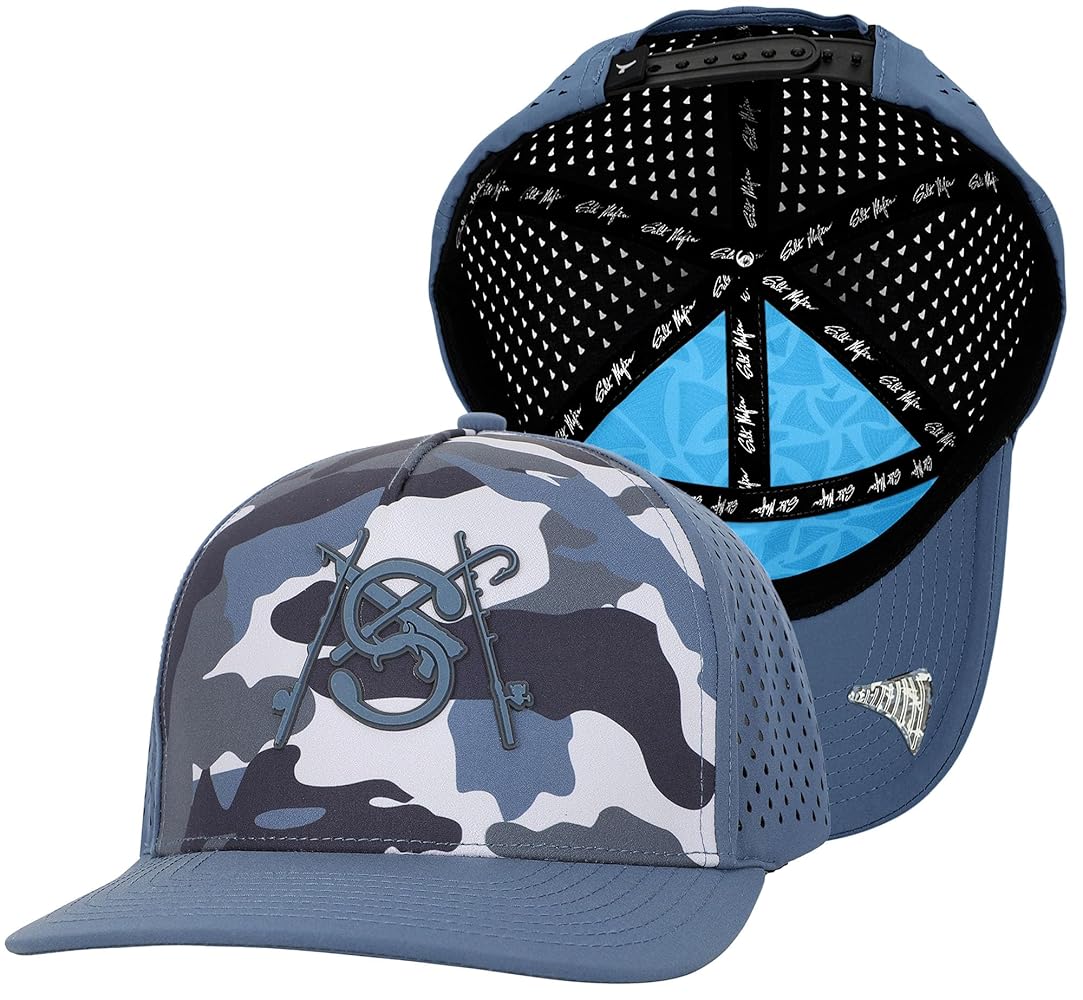 Salt Mafia Hats for Men - Waterproof Hats, Snap Back Curved